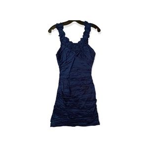 BCBG Cobalt “Megan” Ruched Sleeveless Dress Size 4